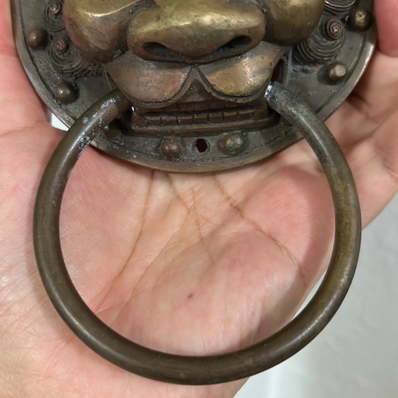 🖤Vtg Chinese Brass Door knocker - Picture 6 of 16